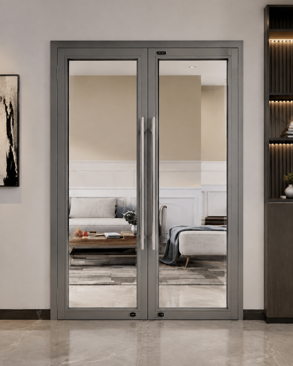 Cửa kính chống cháy 2 cánh